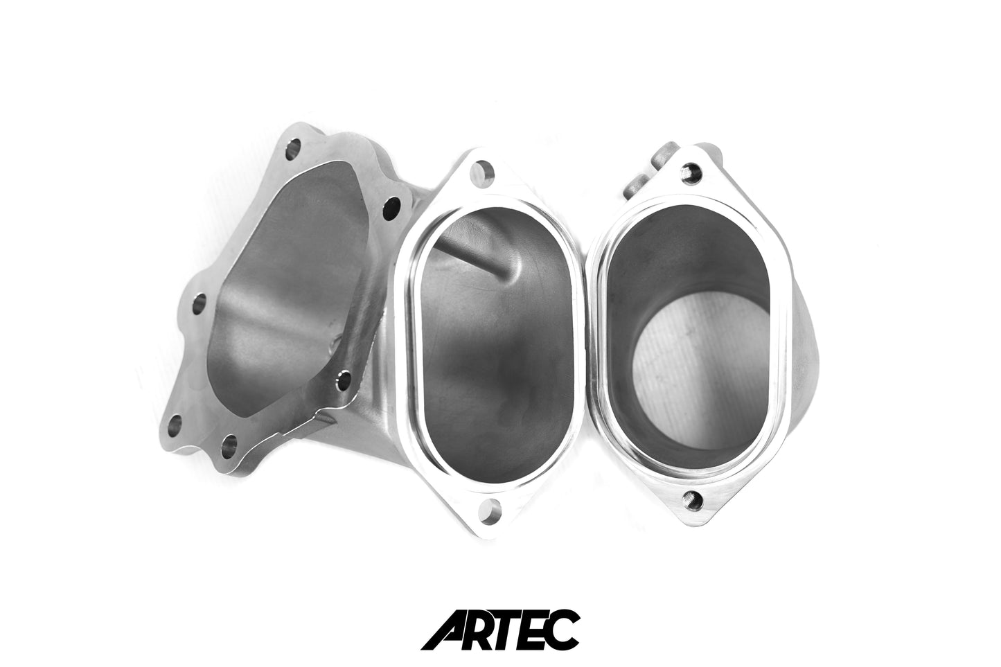 Mitsubishi Evo 10 4B11T 4" Cast Outlet O2 Housing Dump Only